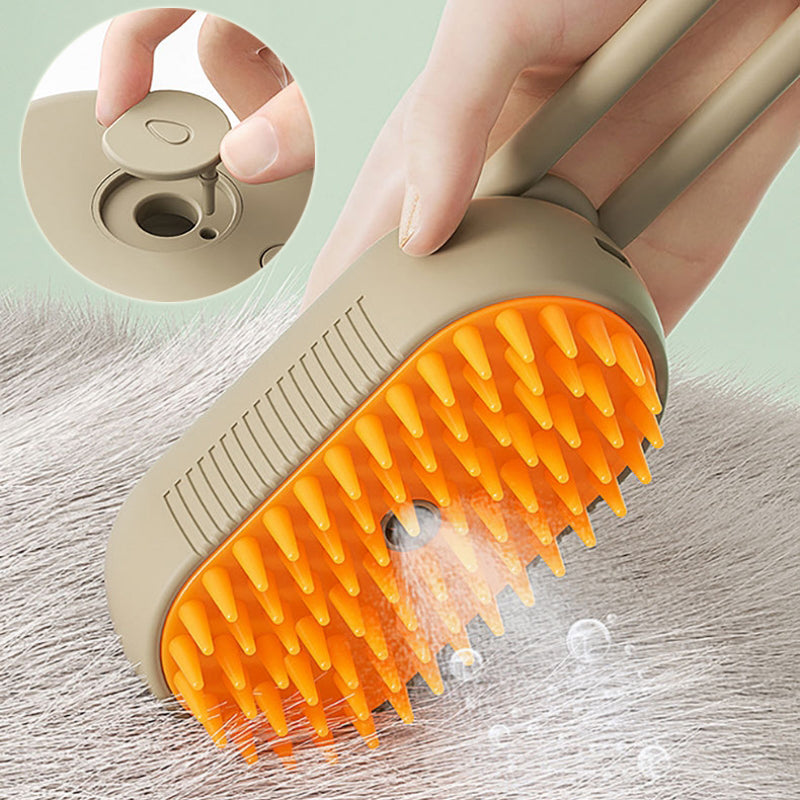 3-in-1 Electric Steam Pet Grooming Brush QUALIZON LLC