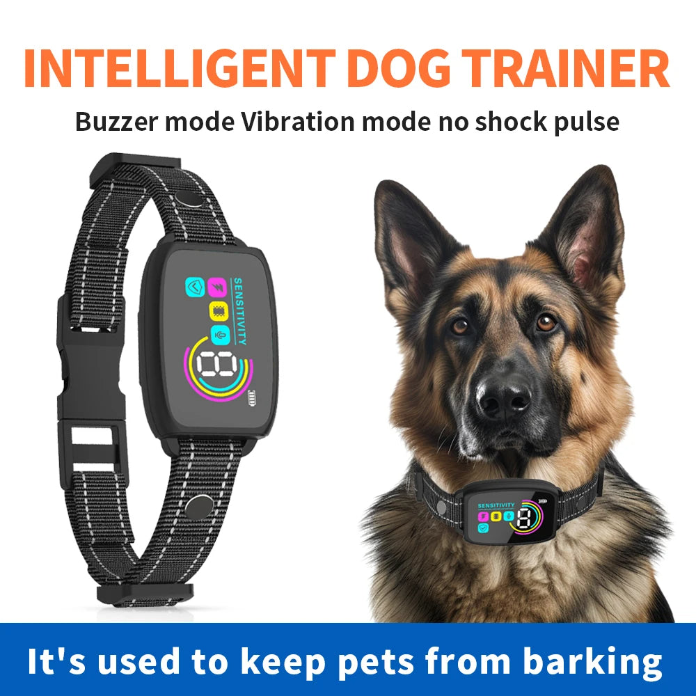Rechargeable Smart Anti-Bark Dog Collar QUALIZON LLC