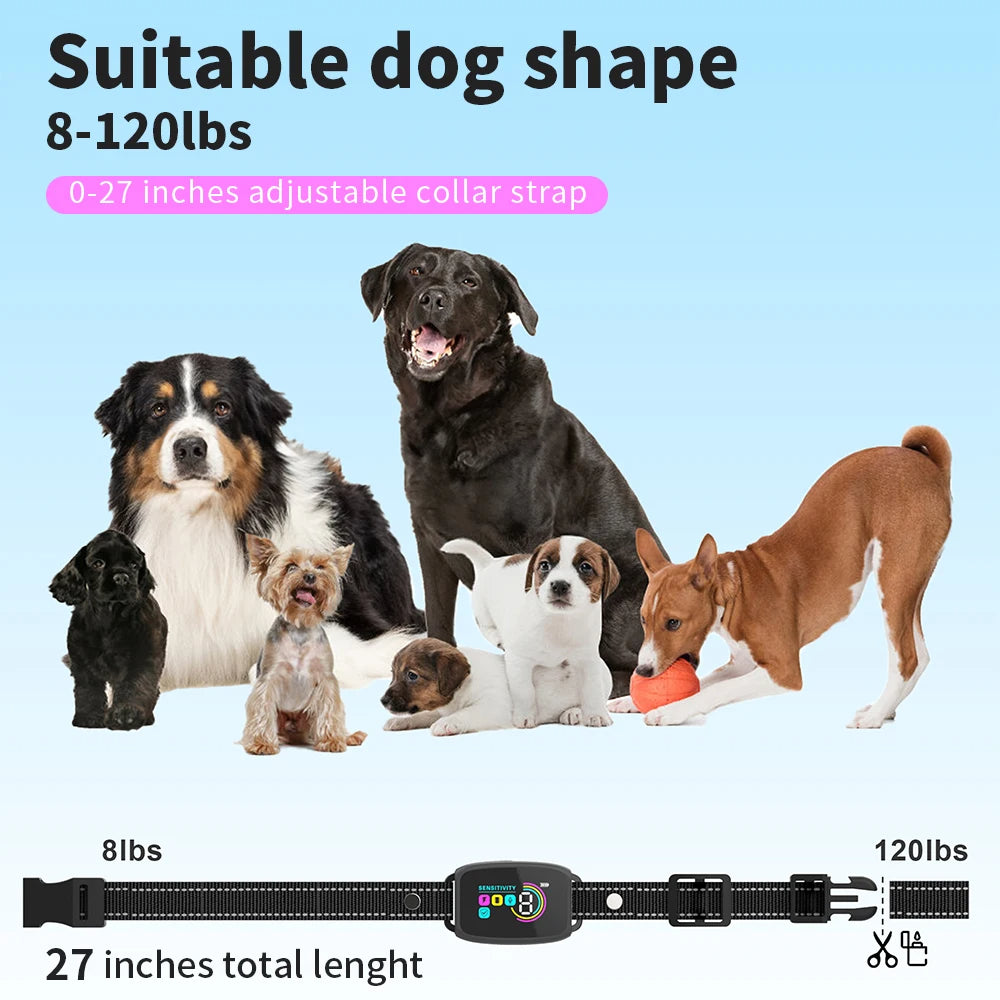 Rechargeable Smart Anti-Bark Dog Collar QUALIZON LLC