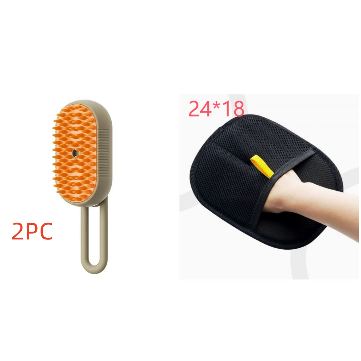 3-in-1 Electric Steam Pet Grooming Brush QUALIZON LLC