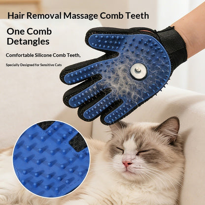 Pet Hair Removal Brush – Grooming Tool for Long-Haired Cats QUALIZON LLC