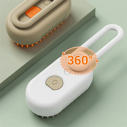 3-in-1 Electric Steam Pet Grooming Brush QUALIZON LLC